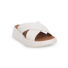 FitFlop Pantofle krémové 38 EU F Mode Leather Platform Cross