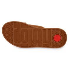 FitFlop Pantofle hnědé 38 EU F Mode Leather Platform Cross