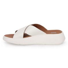 FitFlop Pantofle krémové 38 EU F Mode Leather Platform Cross