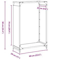 Vidaxl Stojan na palivové dřevo černý Ocel válcovaná za studena