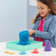 Spin Master KINETIC SAND KRABICE TEKUTÉHO PÍSKU S PODLOŽKOU MODRÁ