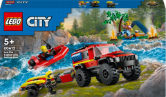 LEGO LEGO City 60412 Hasičský vůz 4x4 a záchranný člun