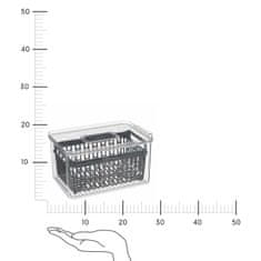 Intesi Organizér do chladničky Tidy s košem 24x15,5 cm