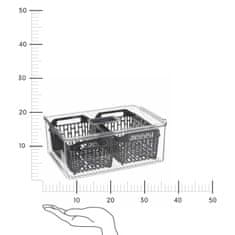 Intesi Organizér do chladničky s košem Tidy 32x22,5 cm