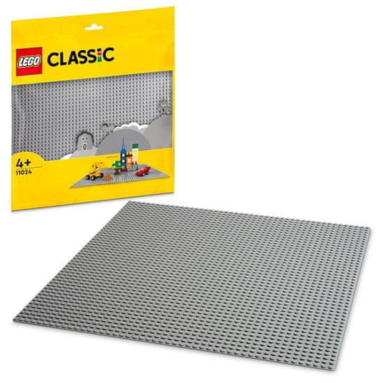 LEGO LEGO Classic 11024 Šedá podložka na stavění (38 x 38 cm)