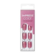 KISS Samolepící nehty imPRESS Color Petal Pink 30 ks