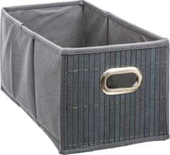 Dekorstyle Úložný box Grey Bamboo 15x31 cm