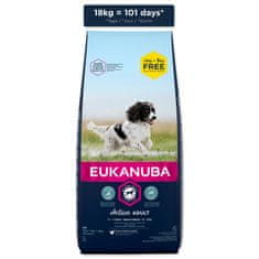 Eukanuba Krmivo Adult Medium 15+3kg ZDARMA