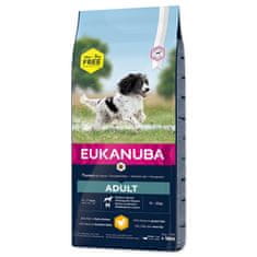 Eukanuba Krmivo Adult Medium 15+3kg ZDARMA