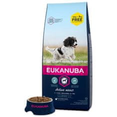 Eukanuba Krmivo Adult Medium 15+3kg ZDARMA