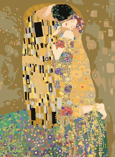 Ravensburger CreArt Gustav Klimt: Polibek (Malování na plátno)