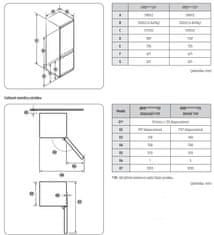 Samsung Vestavná chladnička BRB80F26CES0EO + záruka 20 let na kompresor