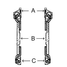 Tange hlavové složení AH 11/8" Al cartridge