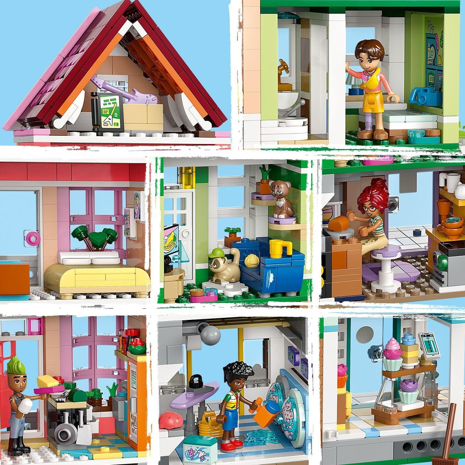 LEGO Friends 42670 Apartmány a obchody v městečku Heartlake