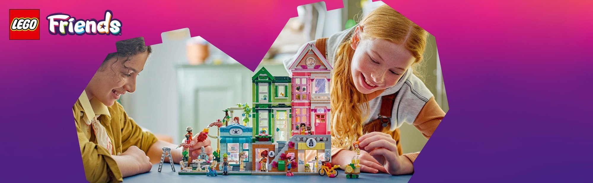 LEGO Friends 42670 Apartmány a obchody v městečku Heartlake