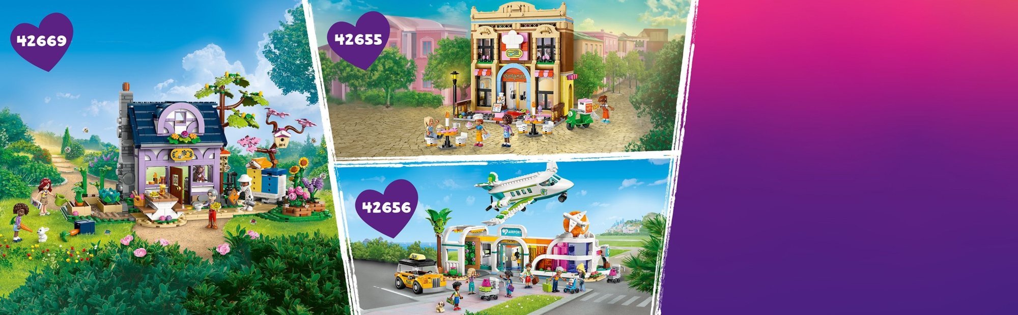 LEGO Friends 42670 Apartmány a obchody v městečku Heartlake