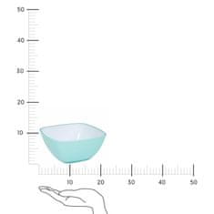 Intesi Čtvercová miska Munar 19 cm plastová mátová