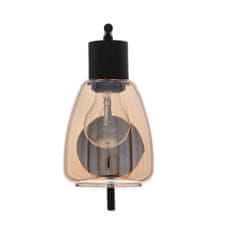 Intesi Nástěnné svítidlo MOLDO lampa 1x40W E27 jantarové stínidlo