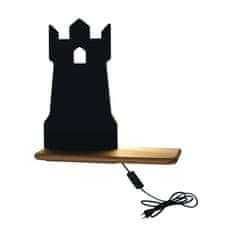 Intesi Nástěnné svítidlo Tower lamp4W LED 4000K iq kids s kabelem černá