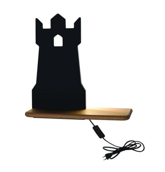 Intesi Nástěnné svítidlo Tower lamp4W LED 4000K iq kids s kabelem černá