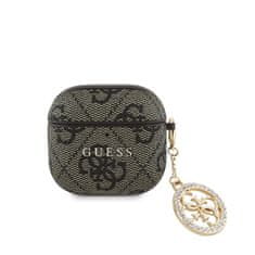 Guess Pouzdro 4G Script PC/PU Charm pro AirPods 4 Brown