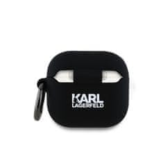 Karl Lagerfeld Pouzdro 3D Logo NFT Choupette Head pro AirPods 4 Black