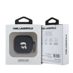 Karl Lagerfeld Pouzdro 3D Logo NFT Karl Head pro AirPods 4 Black