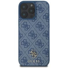 Guess Originální zadní kryt HC PU 4G Small 4G and Classic Magsafe pro iPhone 16 Pro blue