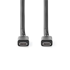 Nedis propojovací kabel USB 3.2 (Gen.2x2) zástrčka USB C - zástrčka USB C, 100W, 20 Gb/s, 1 m (CCGL64020BK10)