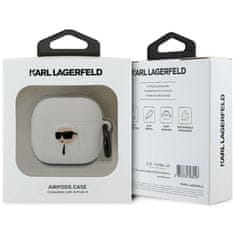 Karl Lagerfeld Originální pouzdro AMG 3D Silicone NFT pro AirPods 4 bílé