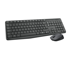 Logitech Logitech bezdrátový set klávesnice a myši MK235 - QWERTZ DE - šedá