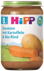 HiPP BIO Brambory, zelenina a hovězí maso 6 x 220 g, od 8. měsíce