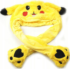 TopKing Čepice s pohyblivýma ušima PIKACHU