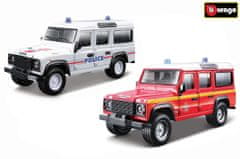 Maisto Bburago 1:50 Land Rover Derender 110 bílá/červená