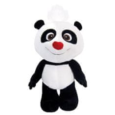 Bino Panda plyšová s červeným nosem 15 cm