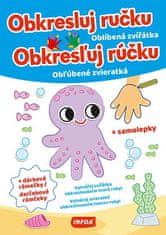 Obkresluj ručku - Oblíbená zvířátka / Obkresľuj rúčku - Obľubené zvieratká + samolepky