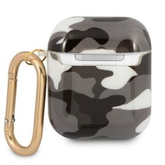 Guess GUA2UCAMG pouzdro na Airpods 2. Generace / 1. Generace black Camo Collection