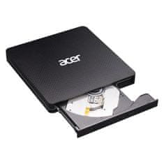 Acer Portable DVD Writer, USB 3.5 + Type-C 3.0, 140 x 142 x 17mm, burn speed CD-R: 24X CD-RW: 16X,DVD-R,8X, DVD-RW 6X G