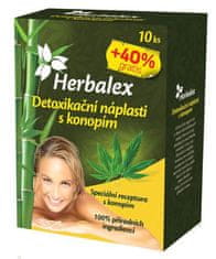 Herbamedicus Detoxikační náplasti s konopím 10 ks + 40% GRATIS