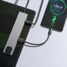 MG H1 9in1 HUB adaptér USB-C, šedý