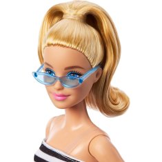 Mattel Barbie Modelka - Růžová sukně a pruhovaný top