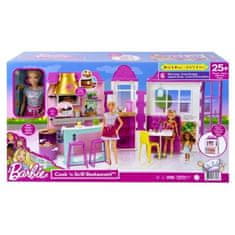 Mattel Barbie: Cook 'n Grill Restaurant Panenka a herní sada 