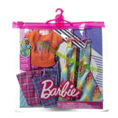 Mattel Mattel Barbie Fashions 2ks oblečení Love Hippie – kalhoty + šaty a doplňky (HJT34)