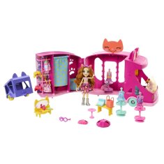 Mattel Mattel Enchantimals Glam Party - Kočičí módní obchod na kolech