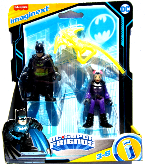 Mattel Mattel Imaginext: DC Super Friends - Akční figurky Batmana a Cat Woman (HGX82)