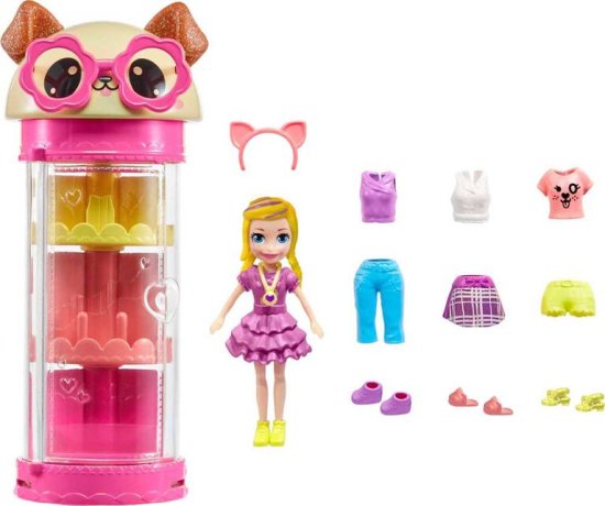 Mattel Mattel Polly Pocket - Style Spinner Fashion šatník - pejsek (HKW06)