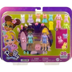 Mattel Mattel Polly Pocket: Pidi svět do kapsy - Velký módní balíček panenek s oblečky