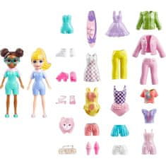 Mattel Mattel Polly Pocket: Pidi svět do kapsy - Velký módní balíček panenek s oblečky