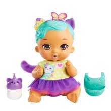 Mattel My Garden Baby miminko - modro-fialové koťátko (HHL22)