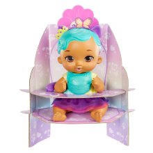 Mattel My Garden Baby miminko - modro-fialové koťátko (HHL22)